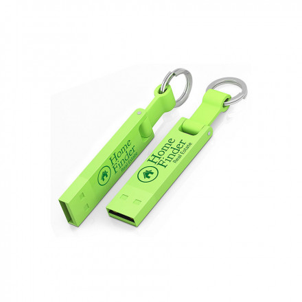 CLE USB PERSONNALISÉE 'IRON ELEGANCE C' - vert
