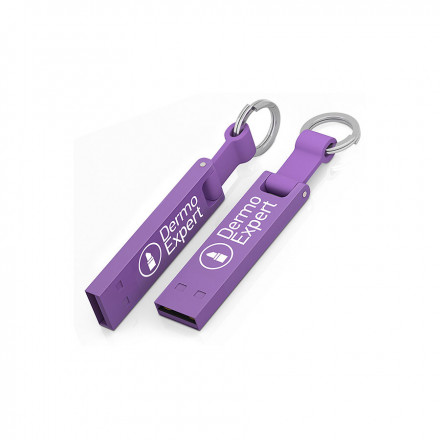 CLE USB PERSONNALISÉE 'IRON ELEGANCE C' - violet