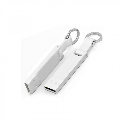 CLE USB PERSONNALISÉE 'IRON ELEGANCE C' - blanc