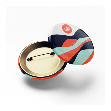 BADGE PUBLICITAIRE 'ELIAN' MAT - rond