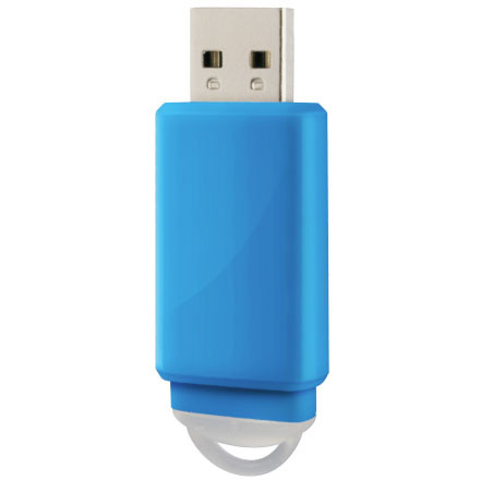 CLÉ USB PUBLICITAIRE 'SLIDER' - bleu clair