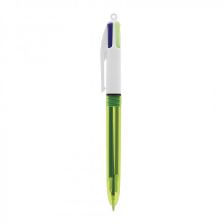 STYLO PUBLICITAIRE BIC® 4 COULEURS 'FLUO' - jaune fluo