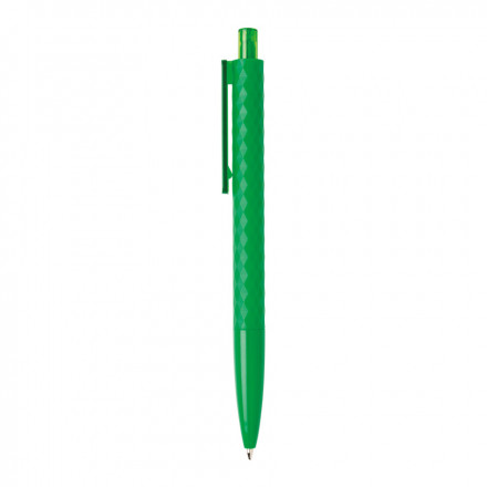 STYLO BILLE PUBLICITAIRE FINITION LOSANGE TEXTURÉ 'EUCLIDE' - vert foncé