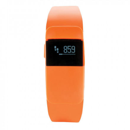 BRACELET D'ACTIVITÉ CONNECTÉ PERSONNALISÉ 'DYNAMIC' - orange