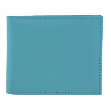 PORTEFEUILLE ANTI-RFID PERSONNALISABLE 'WALLSTREET' - bleu