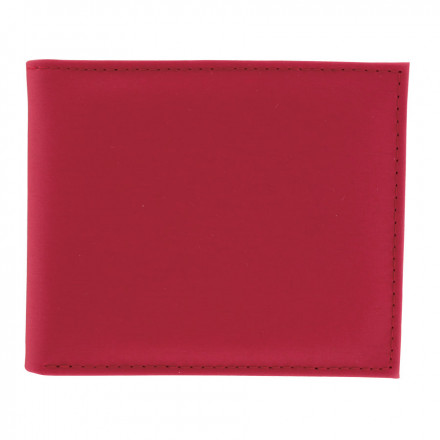 PORTEFEUILLE ANTI-RFID PERSONNALISABLE 'WALLSTREET' - rouge