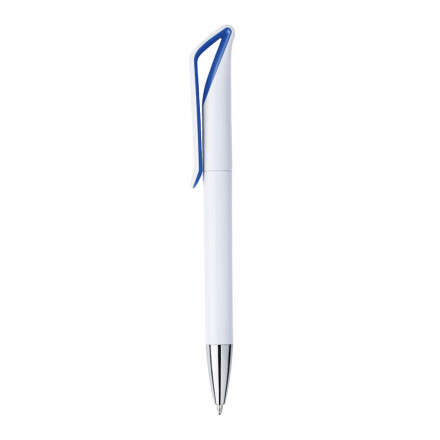STYLO À BILLE PUBLICITAIRE 'DONATO' - bleu foncé/blanc