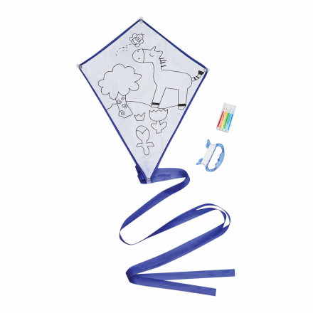 CERF-VOLANT PUBLICITAIRE À COLORIER 'MAGGIE' - blanc