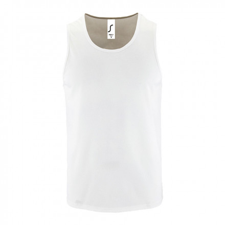 DÉBARDEUR PERSONNALISÉ HOMME 'TYSPORT' BLANC - blanc