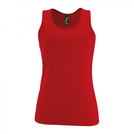 DÉBARDEUR PERSONNALISÉ FEMME 'TYSPORT' - rouge