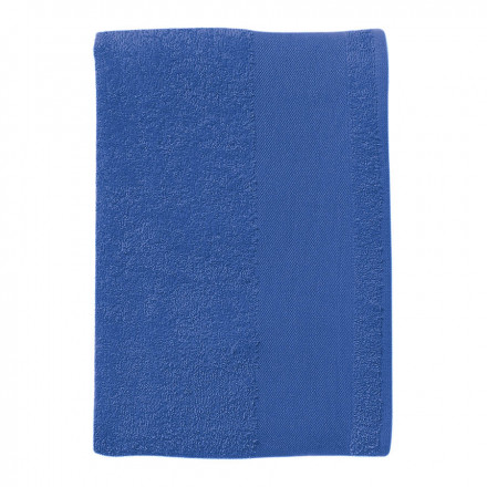 SERVIETTE DE TOILETTE PUBLICITAIRE 50X100 CM 'ISLAND' COULEUR - bleu royal