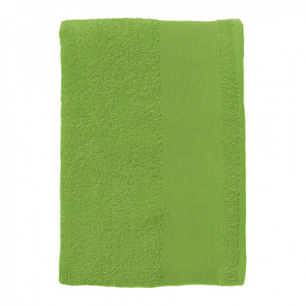SERVIETTE DE TOILETTE PUBLICITAIRE 50X100 CM 'ISLAND' COULEUR - vert pomme