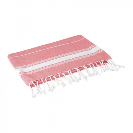 FOUTA PERSONNALISÉE 'PORTO RICO' - rouge