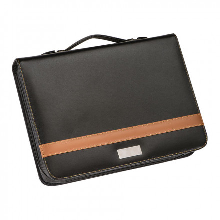 PORTE-DOCUMENTS A4 PUBLICITAIRE 'OKLAHOMA' - noir/marron