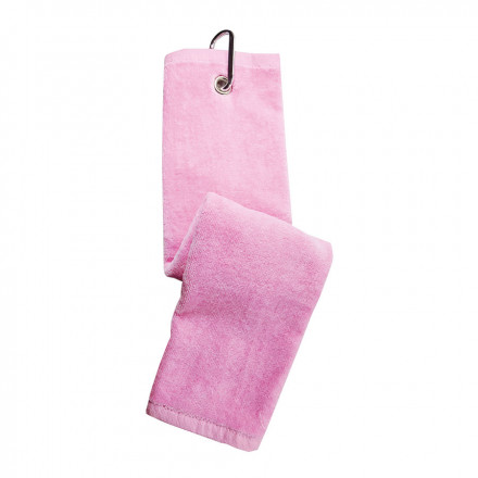 SERVIETTE DE GOLF EN VELOURS PUBLICITAIRE 'LUANA' - rose