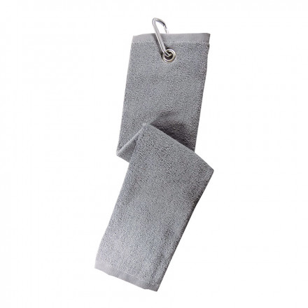 SERVIETTE DE GOLF EN VELOURS PUBLICITAIRE 'LUANA' - gris