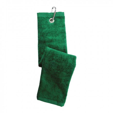 SERVIETTE DE GOLF EN VELOURS PUBLICITAIRE 'LUANA' - vert