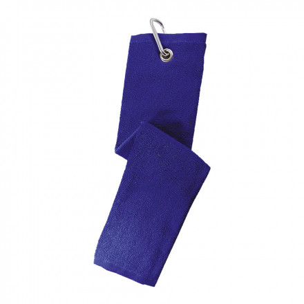 SERVIETTE DE GOLF EN VELOURS PUBLICITAIRE 'LUANA' - bleu royal