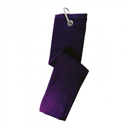 SERVIETTE DE GOLF EN VELOURS PUBLICITAIRE 'LUANA' - violet