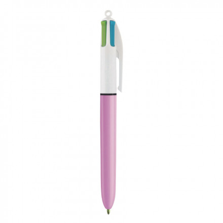 STYLO BIC® PUBLICITAIRE 4 COULEURS 'PASTELS' - rose