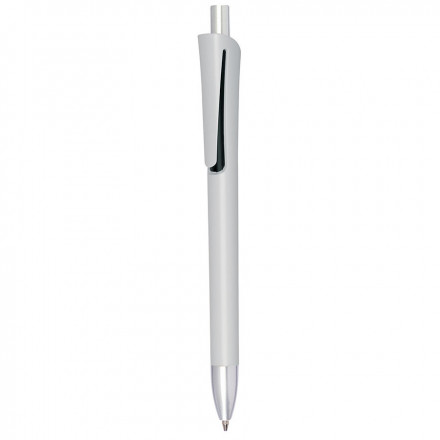 STYLO À BILLE PUBLICITAIRE 'GOLBI' - blanc/noir