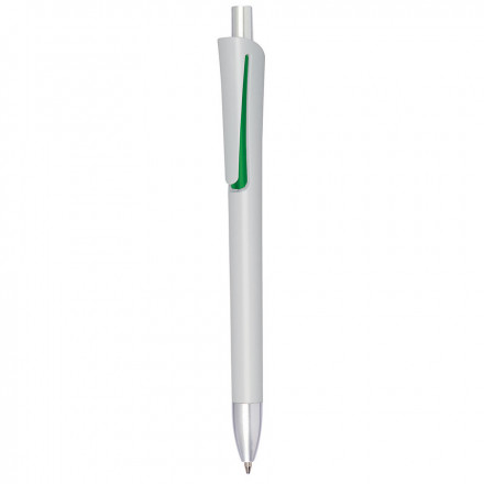 STYLO À BILLE PUBLICITAIRE 'GOLBI' - blanc/vert