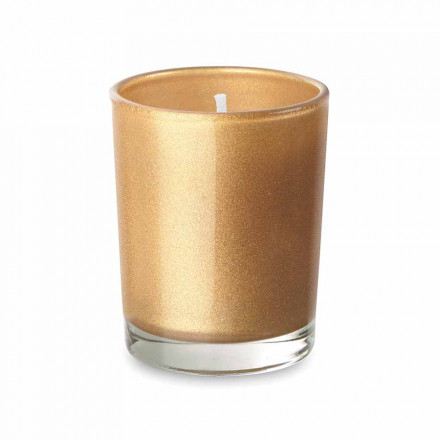BOUGIE PERSONNALISÉE PARFUMÉE EN VERRE 'COSY' - doré