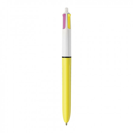 STYLO PROMOTIONNEL BIC® '4 COULEURS SUN' - jaune