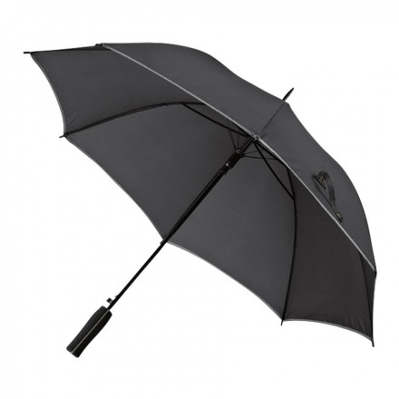 PARAPLUIE PUBLICITAIRE MANCHE DROIT AUTOMATIQUE 'TOOREEN' - gris
