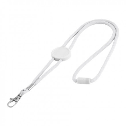 TOUR DE COU PUBLICITAIRE ROND 'LUNDURO' - blanc