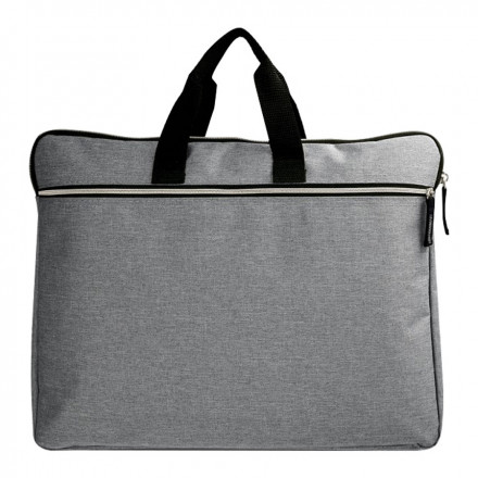 SACOCHE PERSONNALISÉE POUR ORDINATEUR 'MANOLYA' - gris chiné