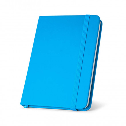 CARNET PERSONNALISABLE A6 NON LIGNÉ 'OLIVIER' - bleu turquoise