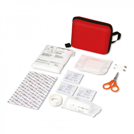 TROUSSE DE PREMIERS SECOURS 'ASSURO' - rouge