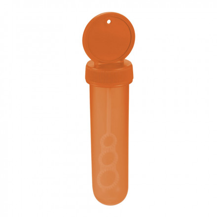 TUBE À BULLES DE SAVON PERSONNALISÉ 'BURBULA' - orange