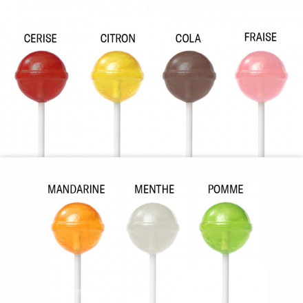 LOT DE 100 SUCETTES BOULES PUBLICITAIRES 'CHIPY' - assortis