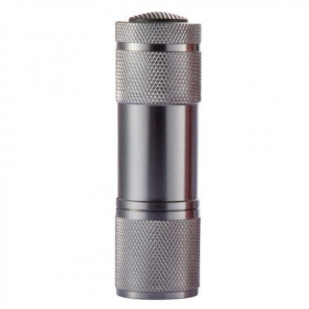 LOT DE 50 LAMPES TORCHES PUBLICITAIRES 9 LED 'BIELLA' - EXPEDITION EXPRESS 72H - anthracite