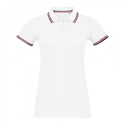 POLO FEMME A PERSONNALISER 'PRESTIGE' - blanc