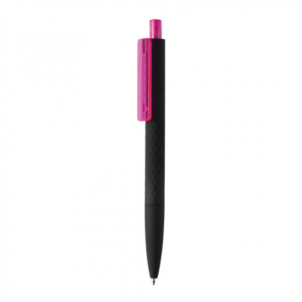 STYLO SOFT TOUCH PERSONNALISE 'RIYA BLACK' - rose
