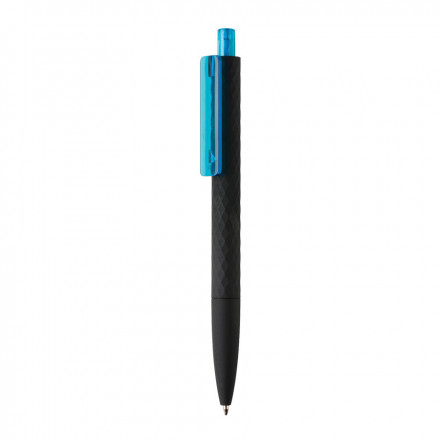 STYLO SOFT TOUCH PERSONNALISE 'RIYA BLACK' - bleu