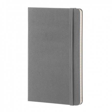 CARNET RIGIDE LIGNÉ MOLESKINE® 'CLASSIC' - gris