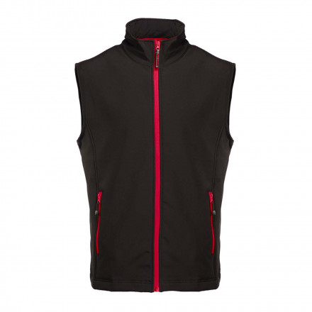 BODYWARMER PUBLICITAIRE MIXTE 'GIBRALTAR' PEN DUICK® - noir/rouge
