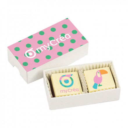 BOITE DE 2 CHOCOLATS PUBLICITAIRE 'CHOCOPRINTS' - chocoprints
