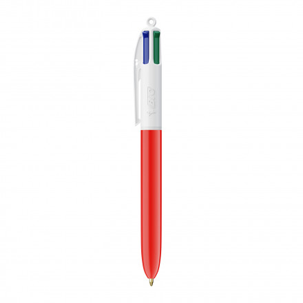 STYLO BIC® PUBLICITAIRE 4 COULEURS 'CLASSIQUE' - rouge