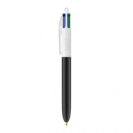 STYLO BIC® PUBLICITAIRE 4 COULEURS 'CLASSIQUE' - noir