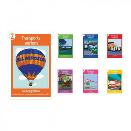 JEU DE 7 FAMILLES PUBLICITAIRE 'OLIVE' - transports