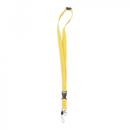 TOUR DE COU AVEC CLIPS 'FORTUNA' - jaune