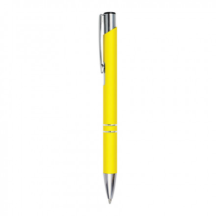 STYLO PUBLICITAIRE EN ALUMINIUM 'OLEG SOFT' - jaune