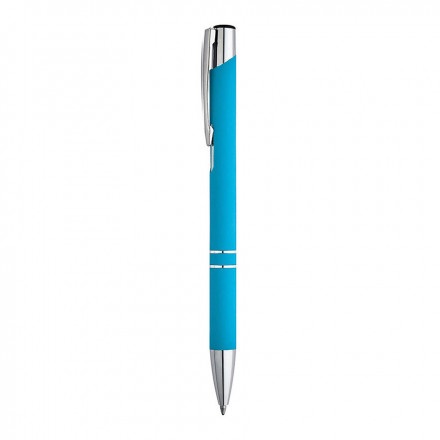 STYLO PUBLICITAIRE EN ALUMINIUM 'OLEG SOFT' - bleu clair