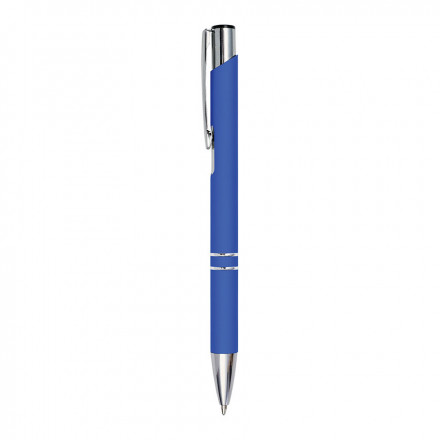 STYLO PUBLICITAIRE EN ALUMINIUM 'OLEG SOFT' - bleu royal
