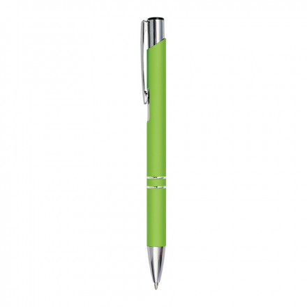 STYLO PUBLICITAIRE EN ALUMINIUM 'OLEG SOFT' - vert clair